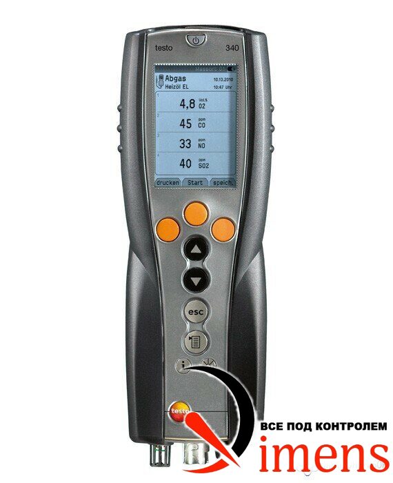 testo 340 SO2, четырехсенсорный комплект без зонда